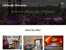 Tablet Screenshot of edinburghhideaways.com